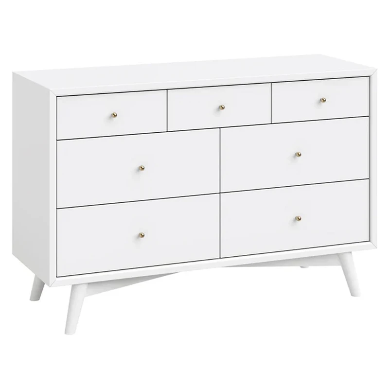 Palma 7-Drawer Double Dresser - White