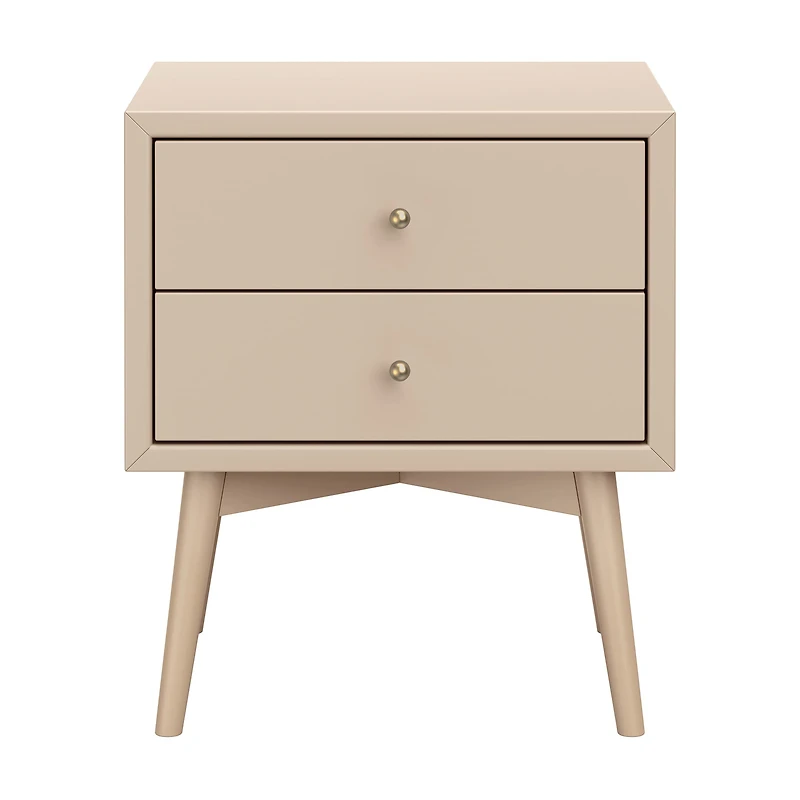 Palma Nightstand with USB Port Assembled - Taupe