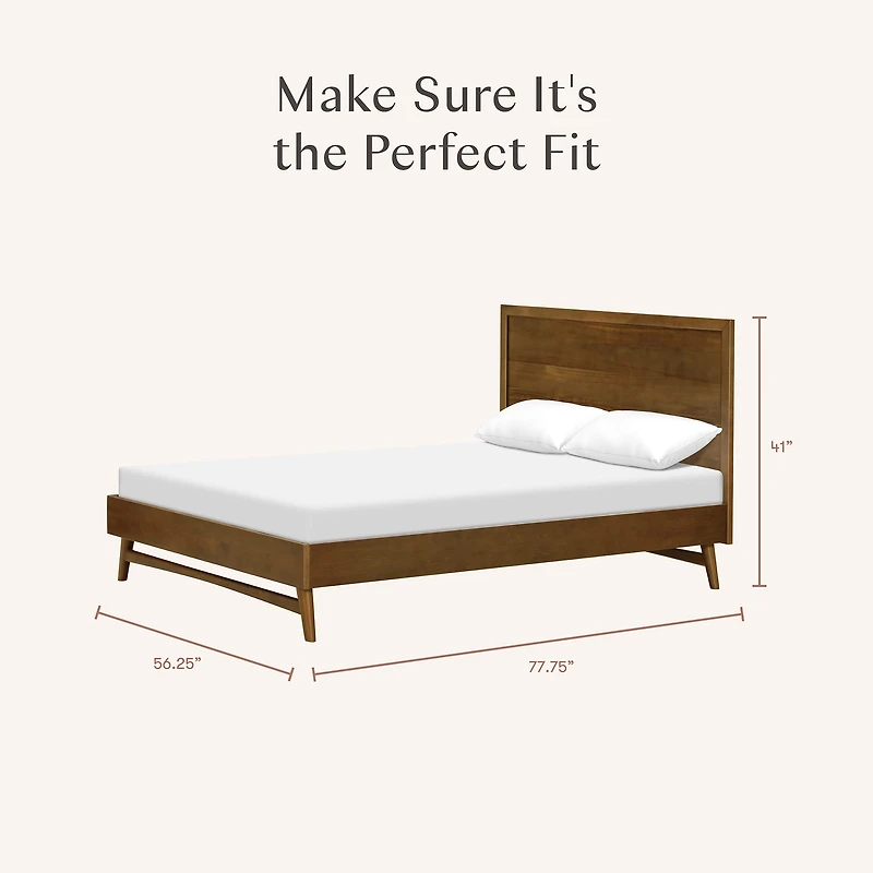 Lit Double Palma - Noyer Naturel