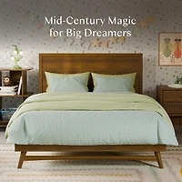 Lit Double Palma - Noyer Naturel