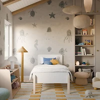 TipToe Twin Bed - White and Washed Natural