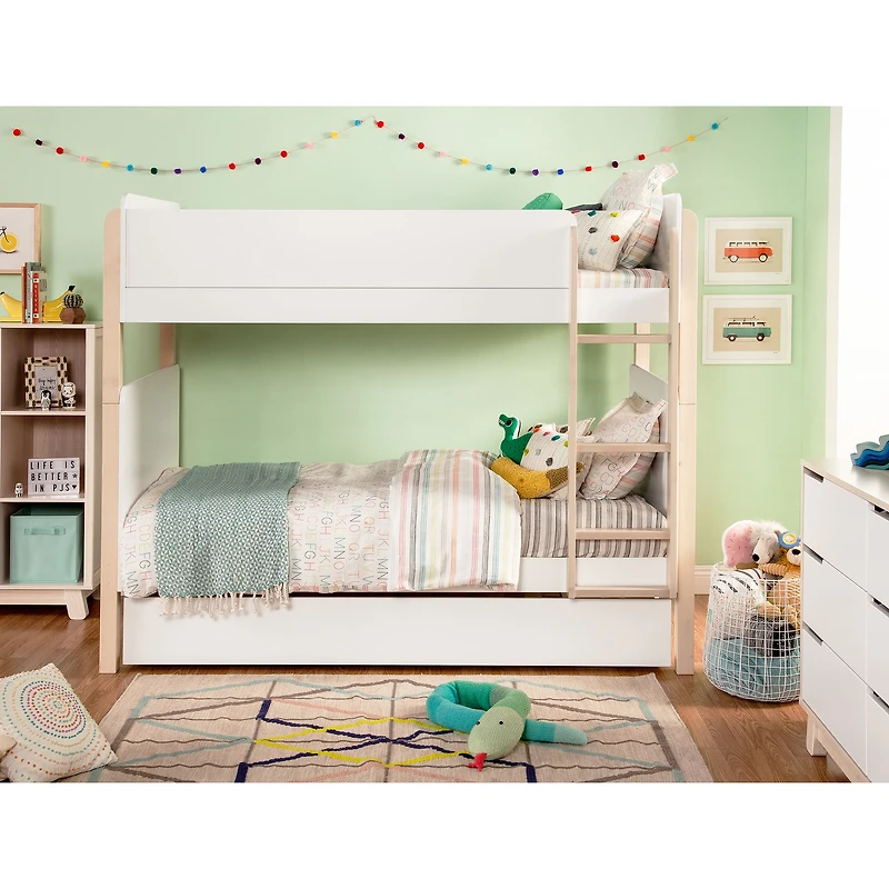 TipToe Bunk Bed - White / Washed Natural