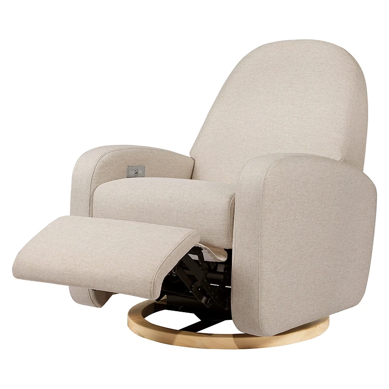 Fauteuil Inclinable Berçant avec commande Électronique et port USB Nami - Beige
