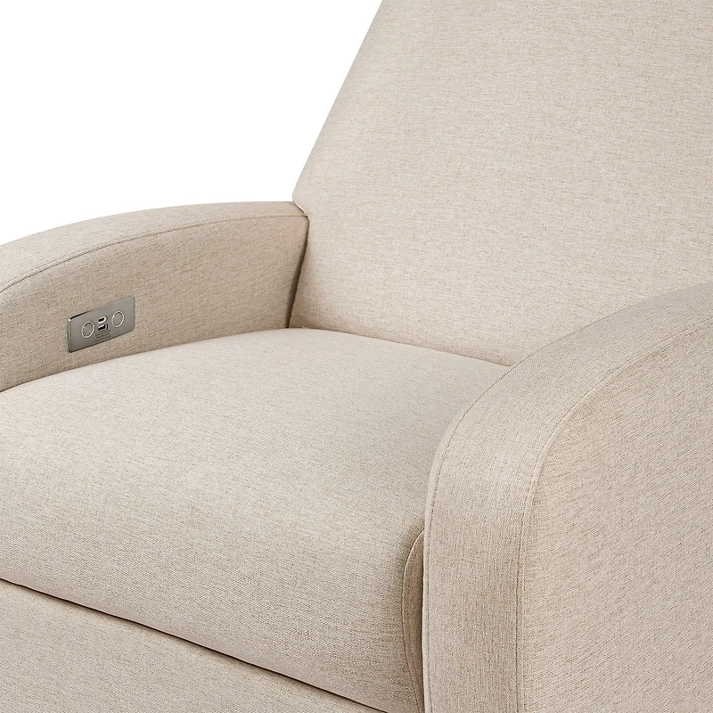 Fauteuil Inclinable Berçant avec commande Électronique et port USB Nami - Beige