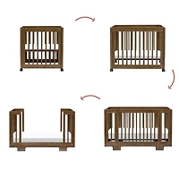 Couchette Convertible 8 en 1 Yuzu - Noyer