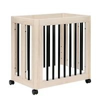 Yuzu 8-in-1 Convertible Crib - Washed Natural / Black