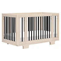 Yuzu 8-in-1 Convertible Crib - Washed Natural / Black