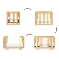 Yuzu 8-in-1 Convertible Crib - Natural