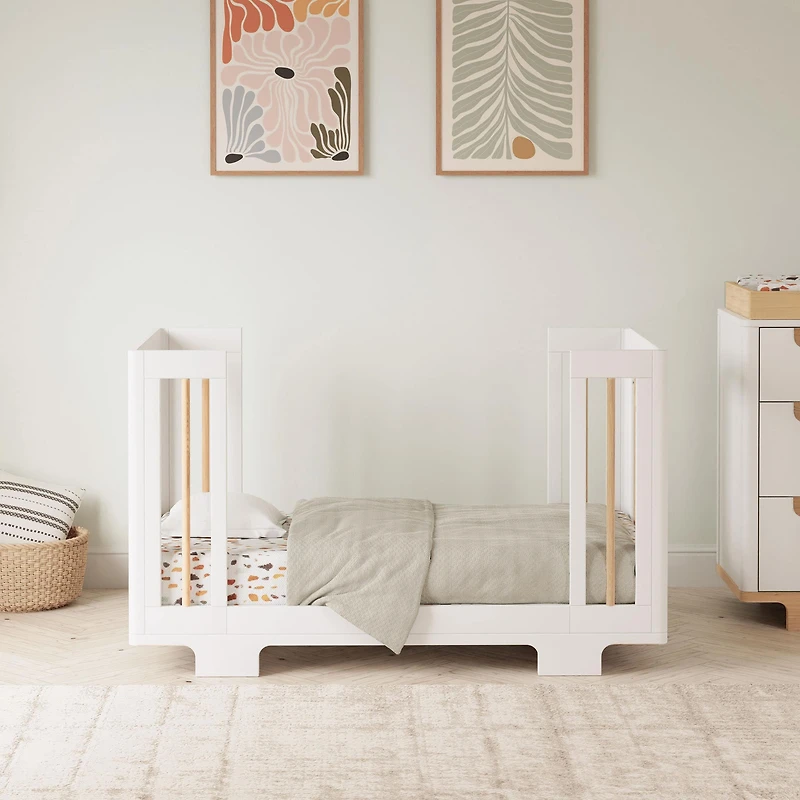 Couchette Convertible 8 en 1 Yuzu  - Blanc / Naturel