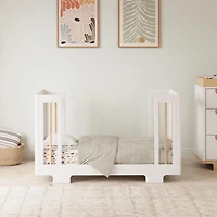 Couchette Convertible 8 en 1 Yuzu  - Blanc / Naturel