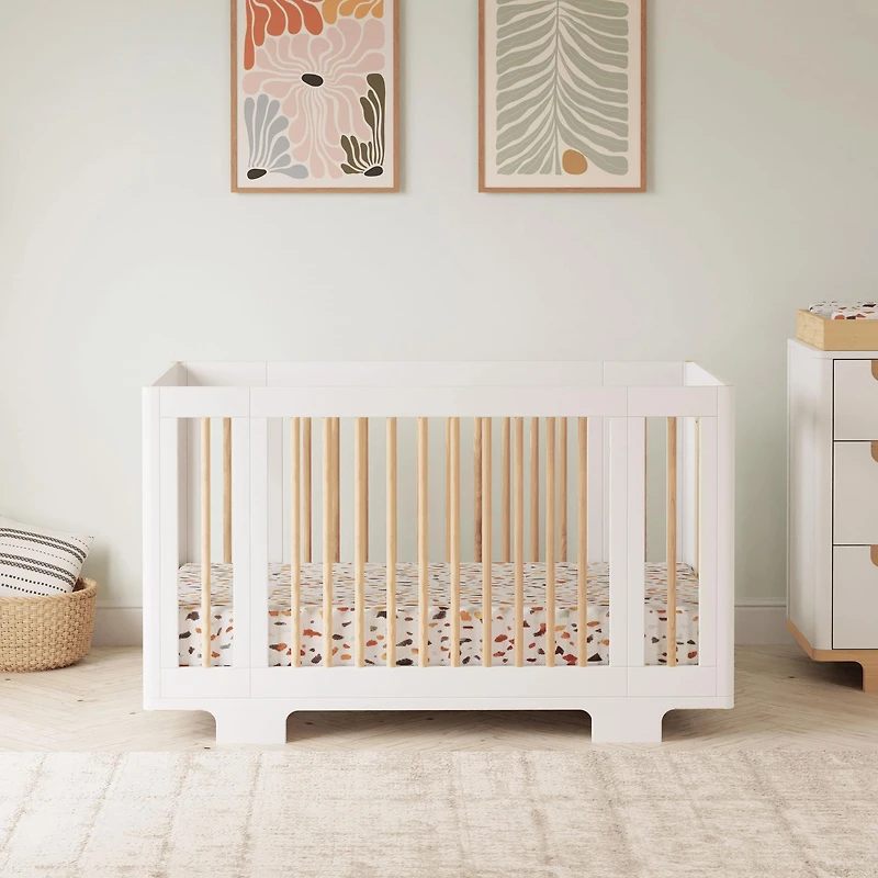 Couchette Convertible 8 en 1 Yuzu  - Blanc / Naturel