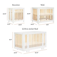Couchette Convertible 8 en 1 Yuzu  - Blanc / Naturel
