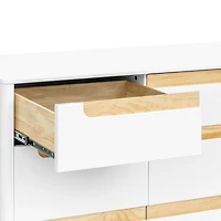 Commode 9 Tiroirs Yuzu - Blanc / Naturel
