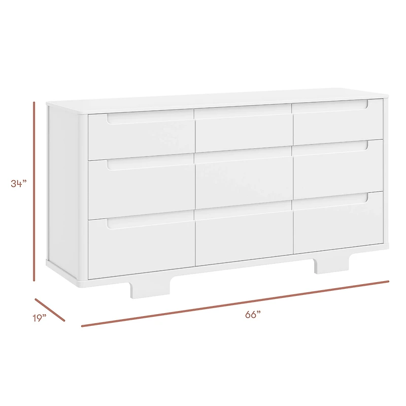 Commode 9 Tiroirs Yuzu - Blanc