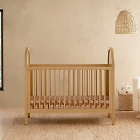 Bondi Cane 3-in-1 Convertible Crib with Toddler Bed Kit - Honey / Natural Cane