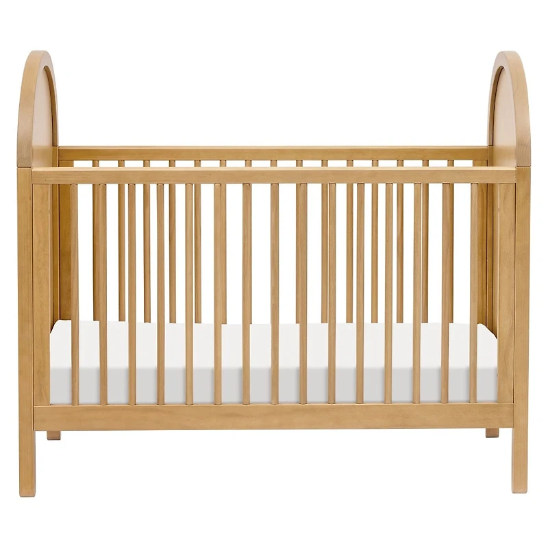 Bondi Cane 3-in-1 Convertible Crib with Toddler Bed Kit - Honey / Natural Cane