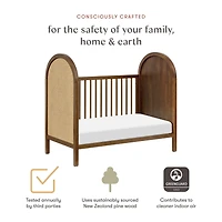 Couchette Convertible 3-en-1 Bondi avec Kit de Conversion Lit pour Tout-petit  - Miel Rotin