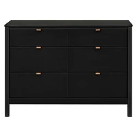 Commode 6 tiroirs Bondi - Noir