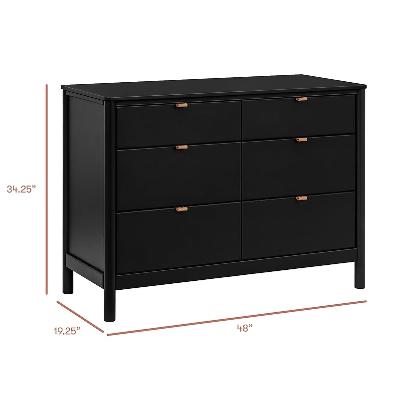 Commode 6 tiroirs Bondi - Noir