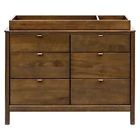 Bondi 6-Drawer Assembled Dresser - Natural Walnut