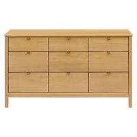 Bondi 9-Drawer Assembled Dresser - Honey