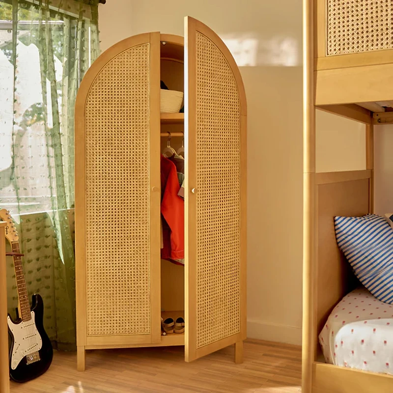 Bondi Cane Armoire - Honey