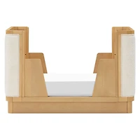 Bondi Boucle 4-in-1 Convertible Crib with Toddler Bed Kit - Honey with Ivory Boucle