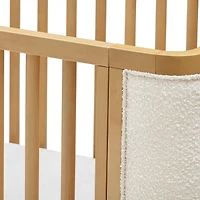 Bondi Boucle 4-in-1 Convertible Crib with Toddler Bed Kit - Honey with Ivory Boucle