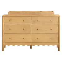 Swell 6-Drawer Assembled Dresser - Honey
