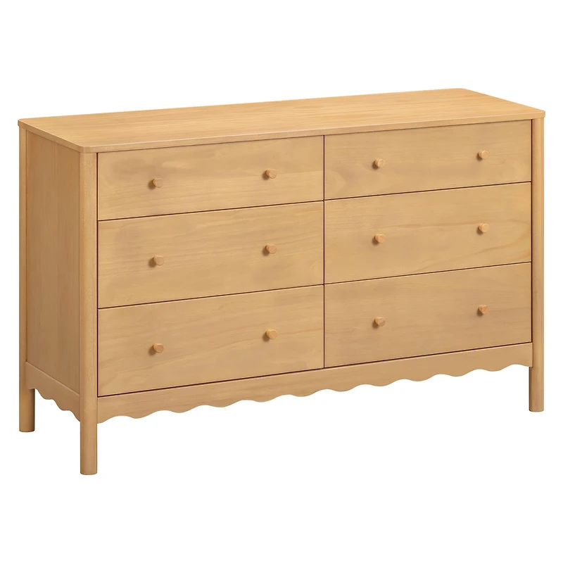 Swell 6-Drawer Assembled Dresser - Honey
