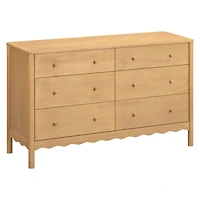 Swell 6-Drawer Assembled Dresser - Honey