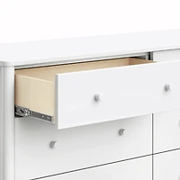 Swell 6 Drawers Assembled Dresser-  White 