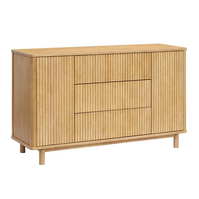 Pogo Tambour Assembled Dresser - Honey