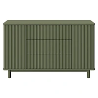Commode assemblée Pogo Tambour - Olive