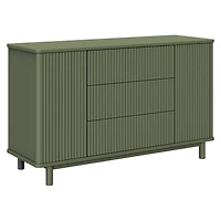 Pogo Tambour Assembled Dresser - Olive