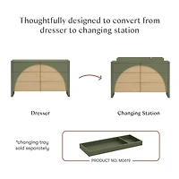 6 Drawers Chest Moab - Olive/Ash (Assembled)