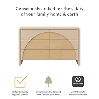 Bureau 6 Tiroirs Moab - Taupe/Cendre (Assemblée)