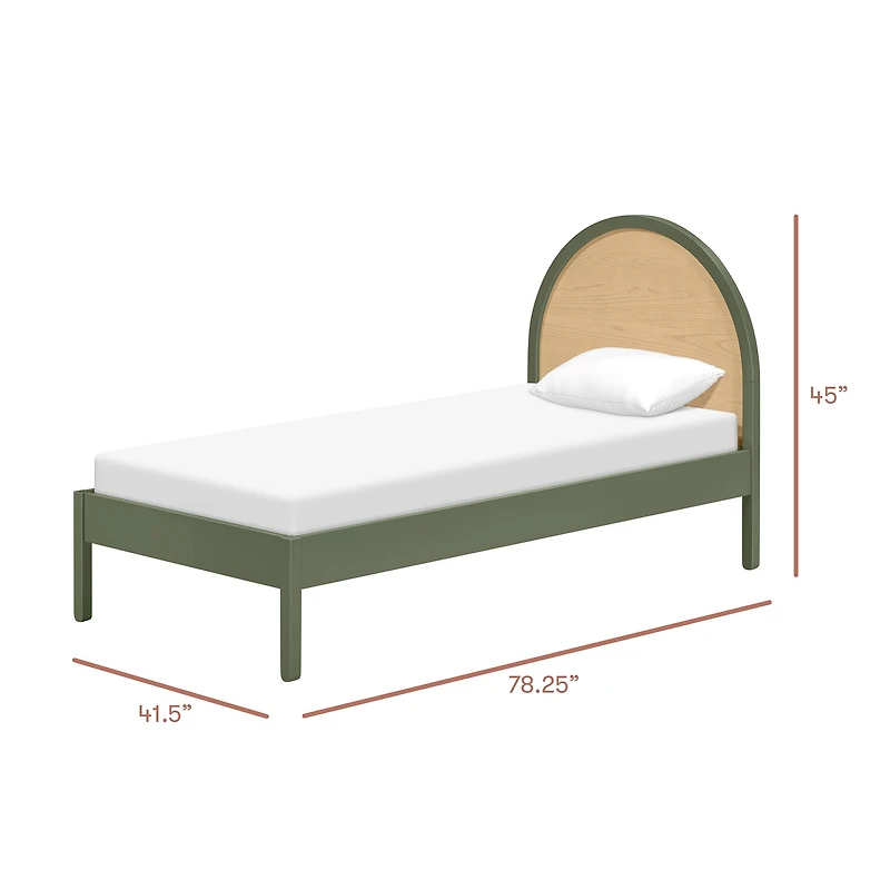 Moab Twin Bed - Olive/Ash
