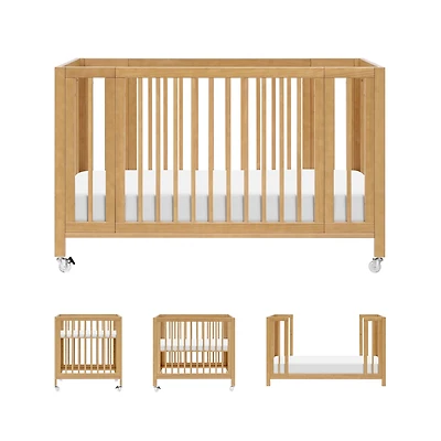 Rolli 9-in-1 Convertible Crib - Honey 