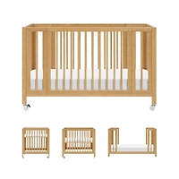 Rolli 9-in-1 Convertible Crib - Honey 
