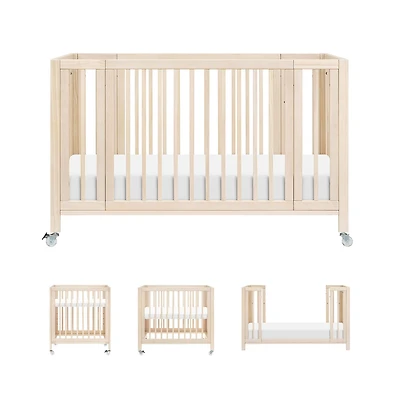 Rolli 9-in-1 Convertible Crib-  Natural Wash 