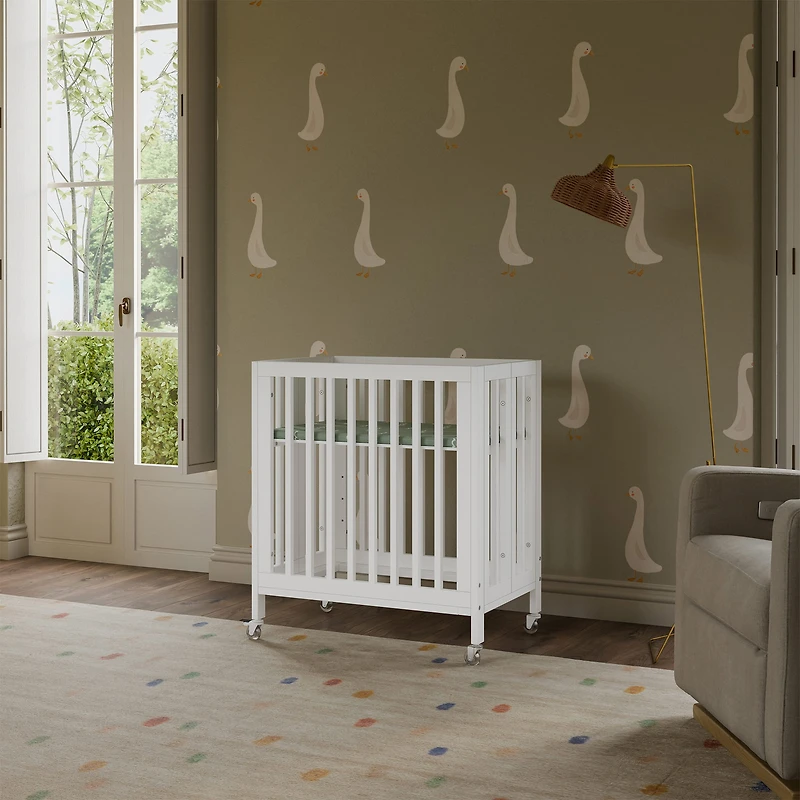 Rolli 9-in-1 Convertible Crib - White 