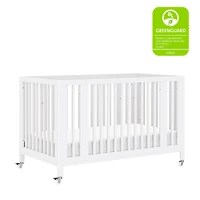 Rolli 9-in-1 Convertible Crib - White 