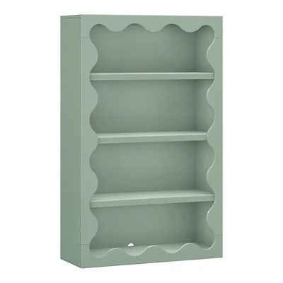 Lido Wave Bookcase - Sage