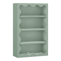 Lido Wave Bookcase - Sage