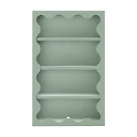 Lido Wave Bookcase - Sage