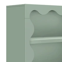 Lido Wave Bookcase - Sage
