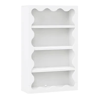 Lido Wave Bookcase - White