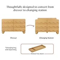 Lido Wave 6-Drawer Assembled Dresser
