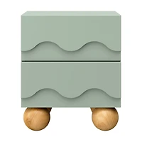 Lido Wave Nightstand - Sage